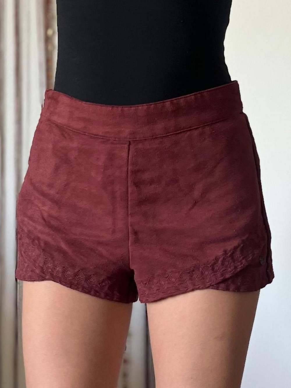 roxy suede-like shorts